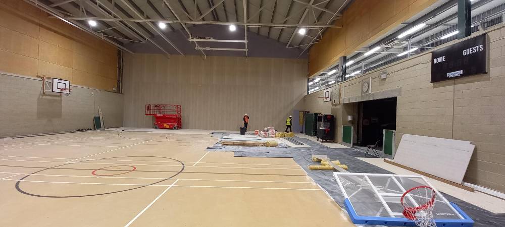Sports hall view 20th January
