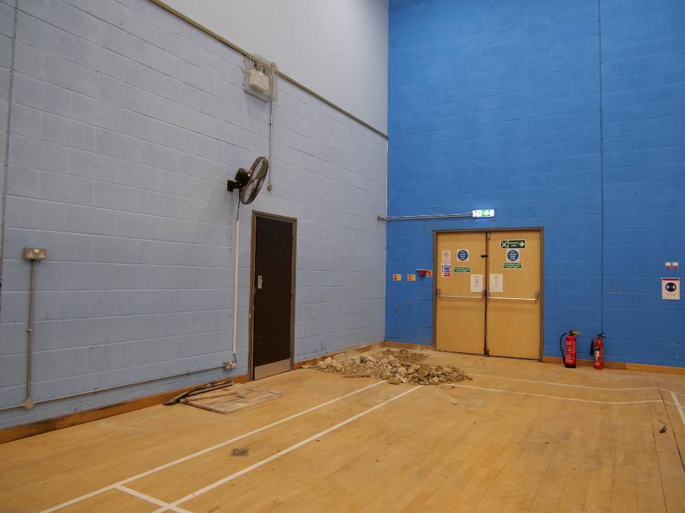 the old sports hall