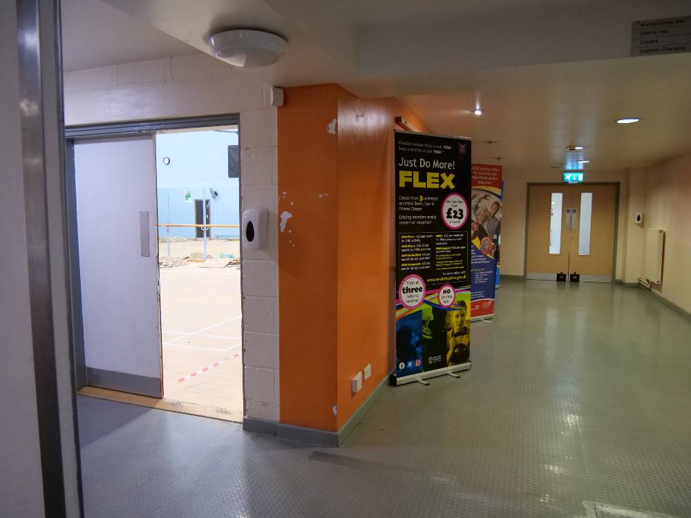 gym hall entrance