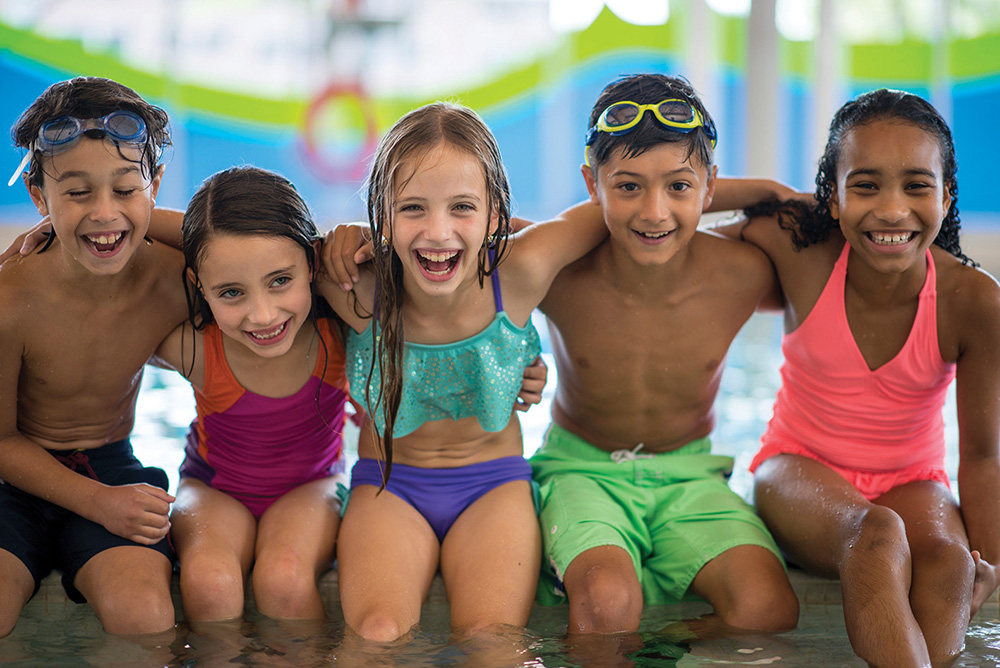 Photo of kids in a swimming pool