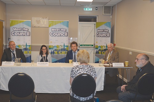 A photo of a Meet the Council event