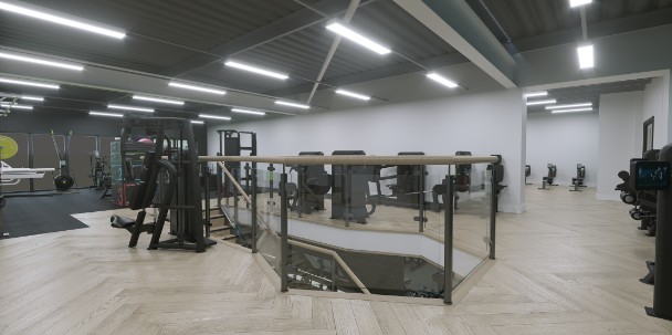 Pictured: Impression of the upper floor gym facilities